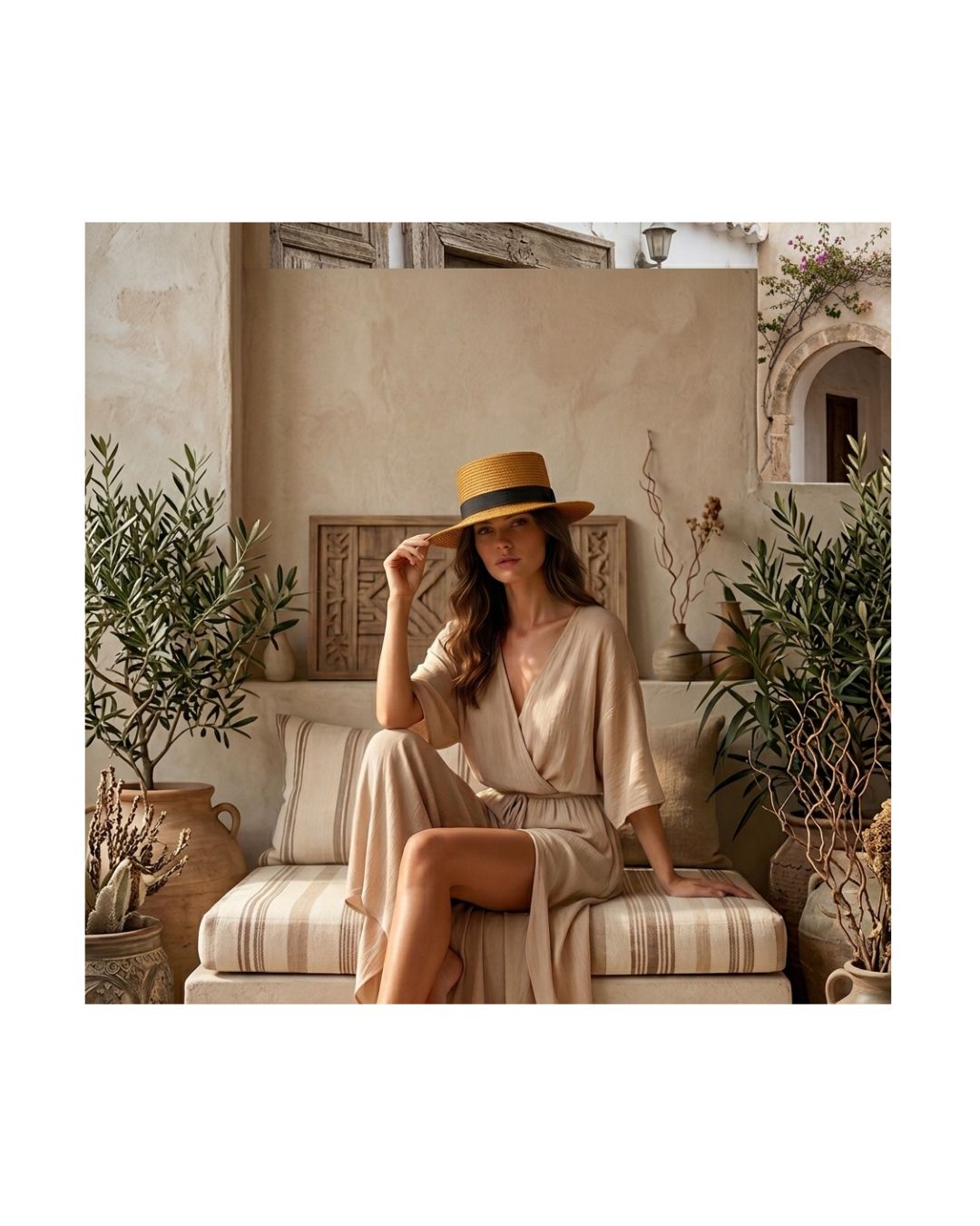Golden Roots Handmade Hat