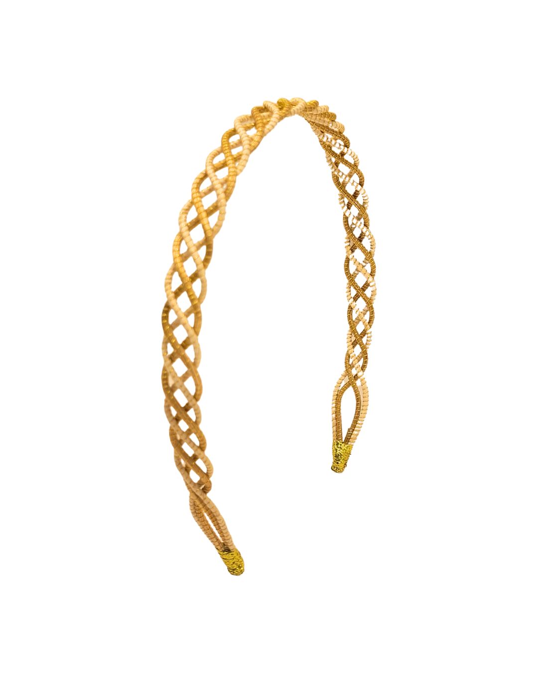 Fine Braided Golden Grass Headband