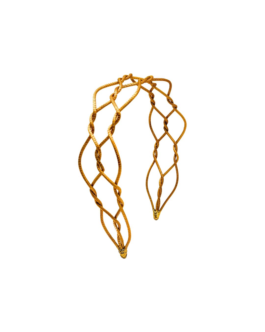 Golden Grass Knot-Style Headband