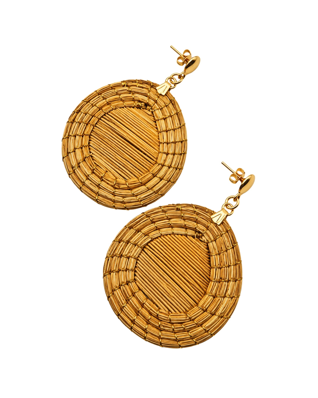 Golden Horizon Layered Earrings