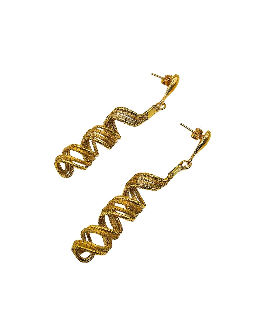 Golden Helix Earrings