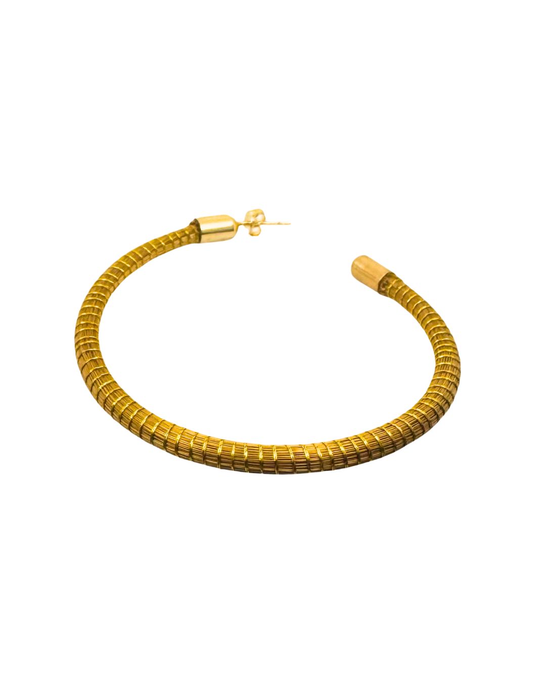 Golden Grass Small Hoop Earring