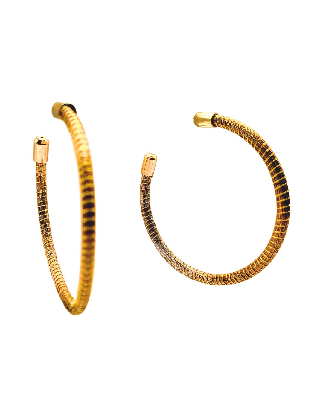 Large Hoop Earring in Golden Grass