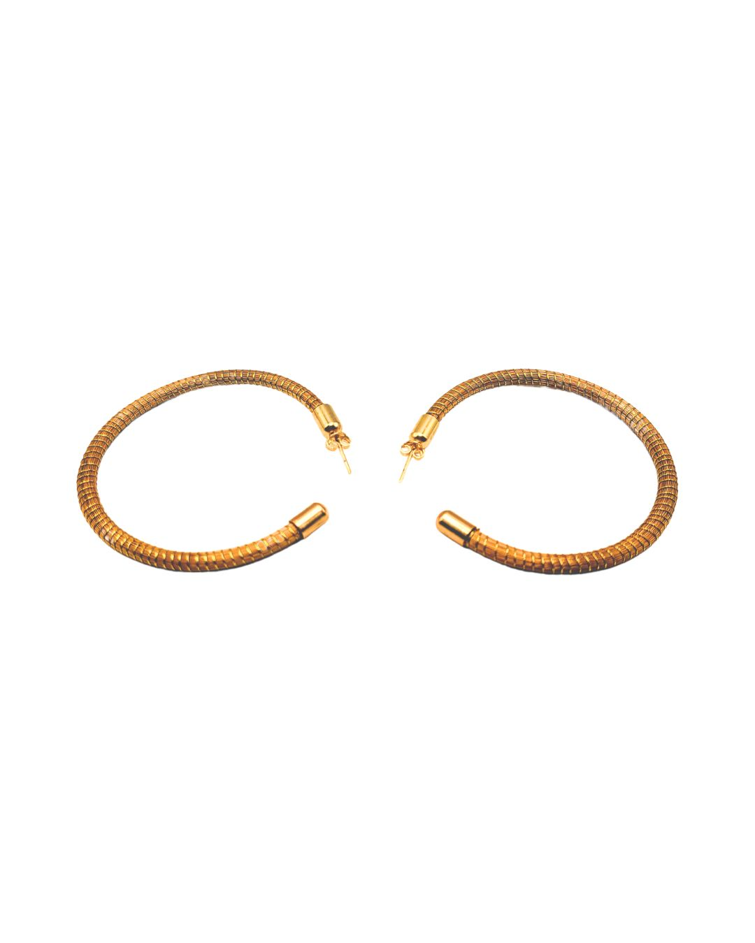 Large Hoop Earring in Golden Grass