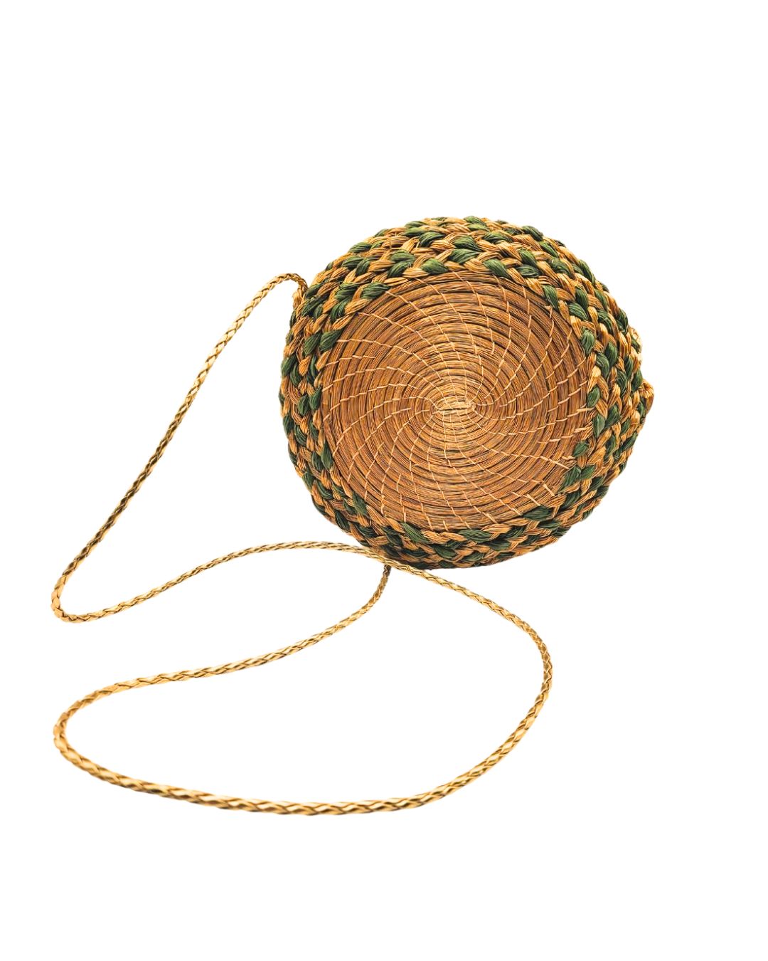 Golden Grass Circular Bag