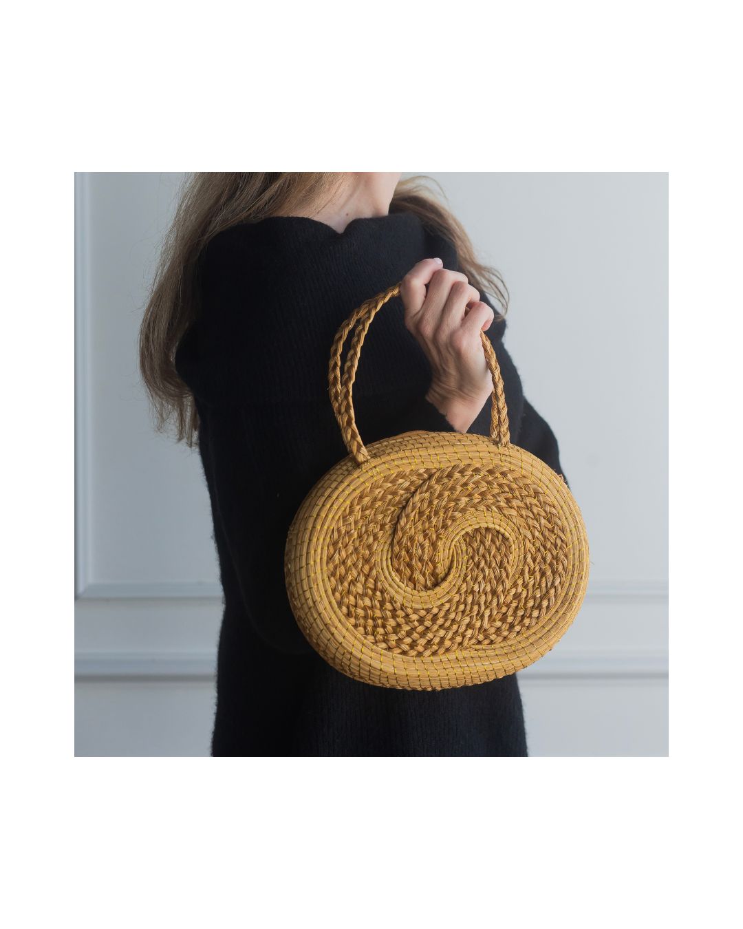Golden Grass Spiral Bag