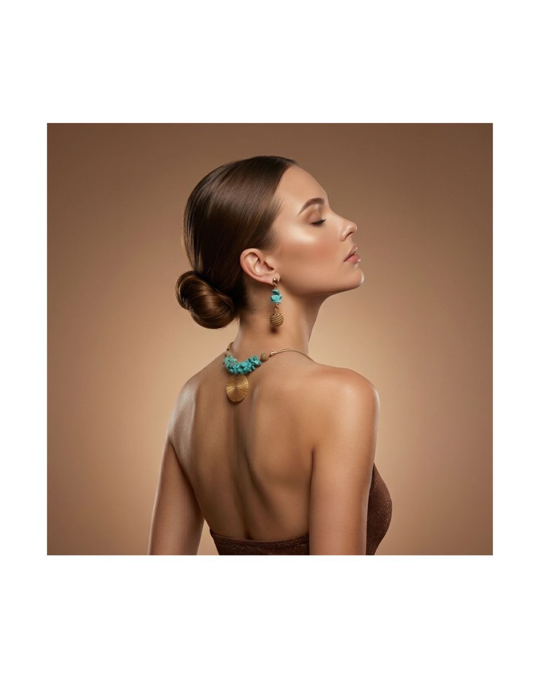 Jalapão Turquoise Sun Necklace