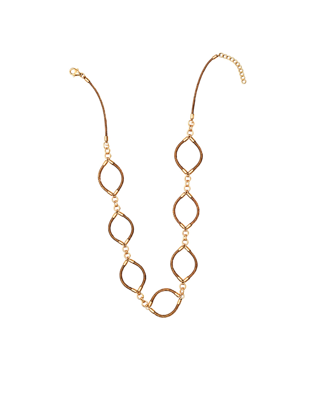 Golden Grass Link Necklace