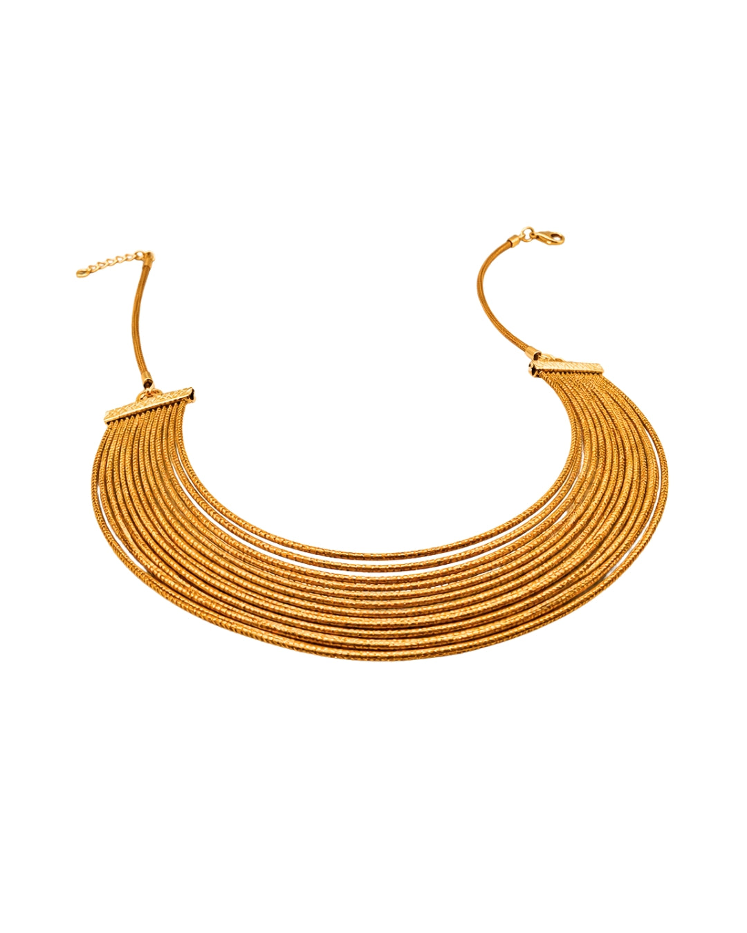 Golden Cascade Golden Grass Necklace