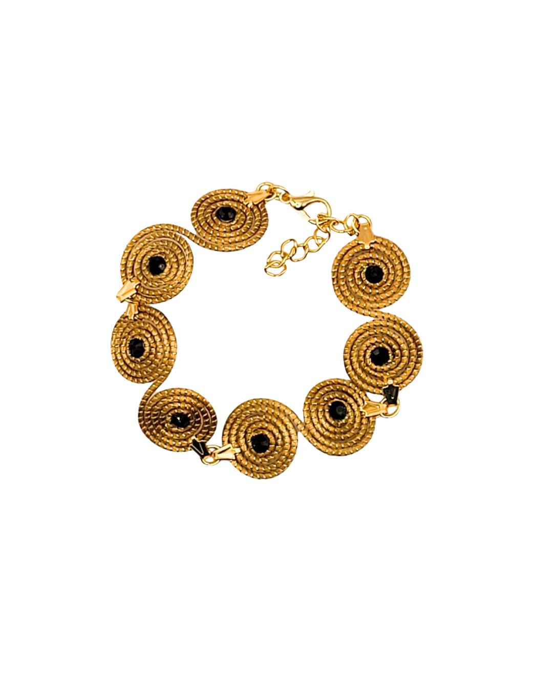 Golden Grass Spiral Bracelet