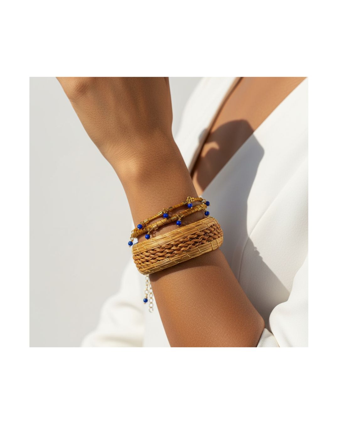 Golden Grass Braided Bracelet