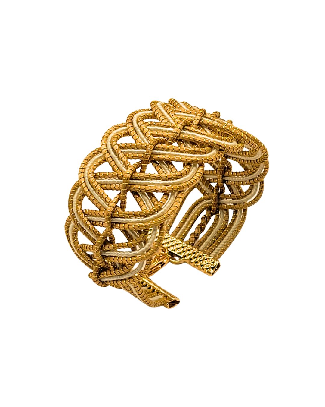 Golden Grass Woven Bracelet