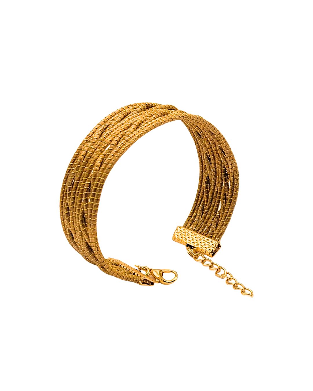 Braided Golden Grass Bracelet