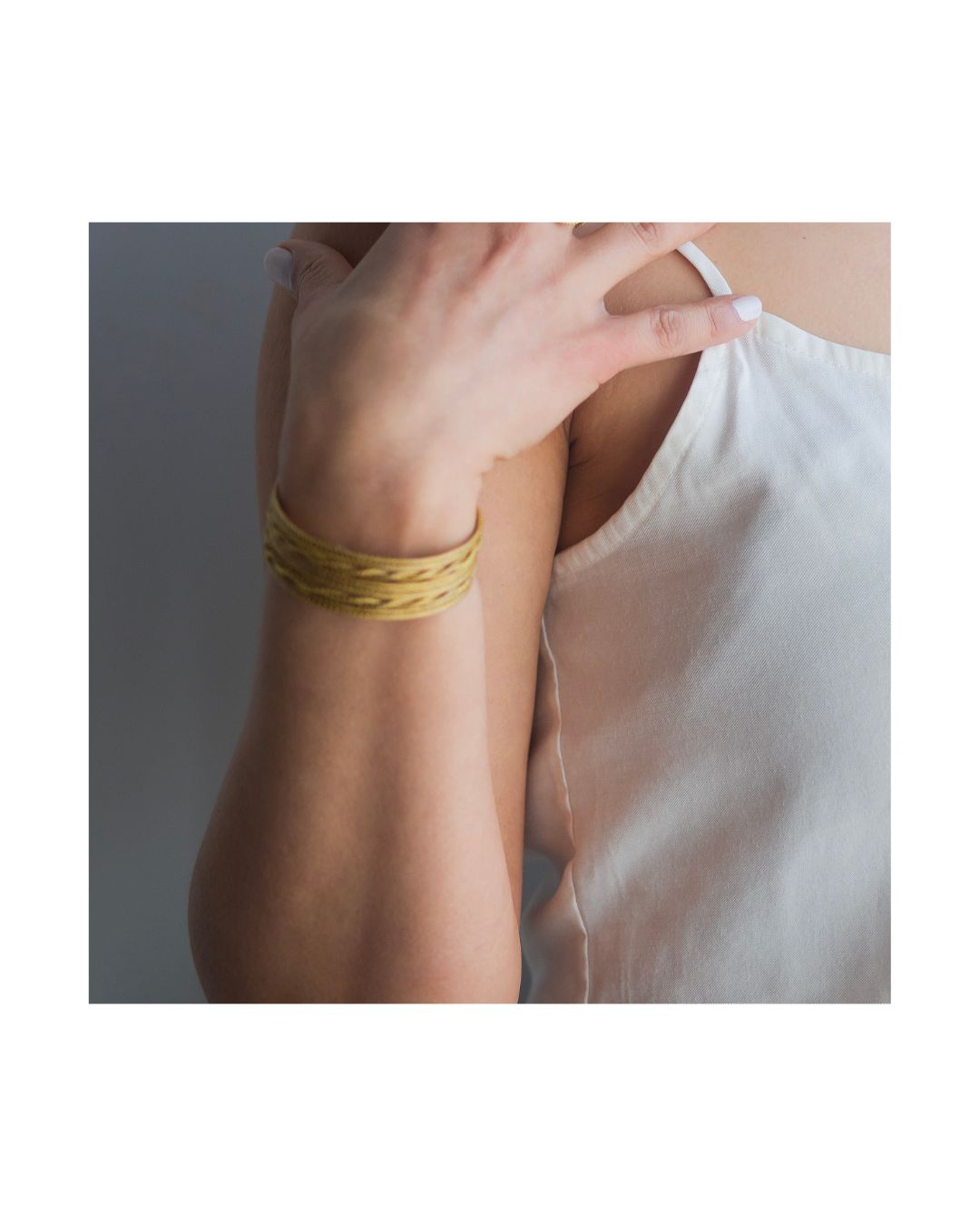 Braided Golden Grass Bracelet
