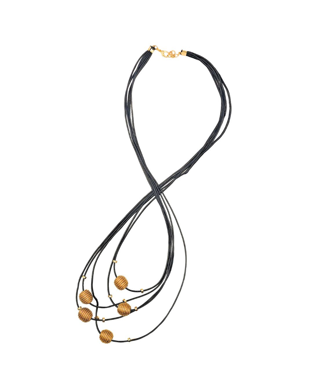 Golden Orbit Layered Necklace