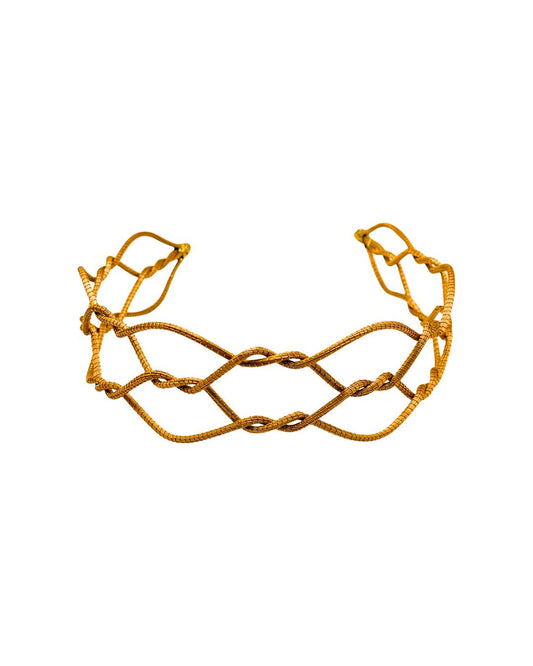 Golden Grass Knot-Style Headband