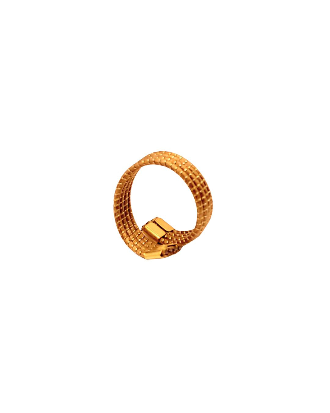 Minimalist Golden Grass Ring