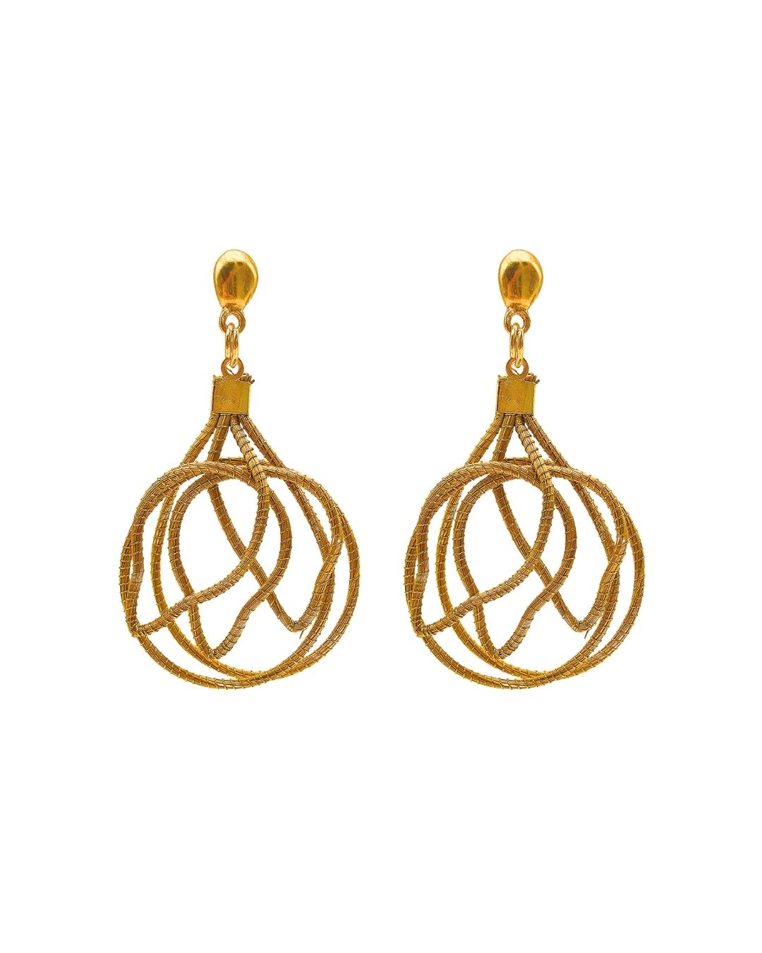 Golden Arabesque Earrings