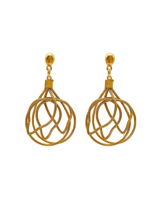 Golden Arabesque Earrings
