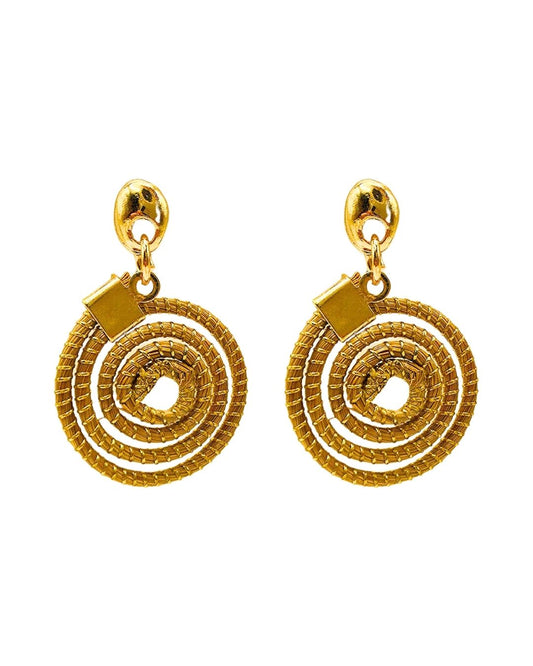 Solar Spiral Earrings