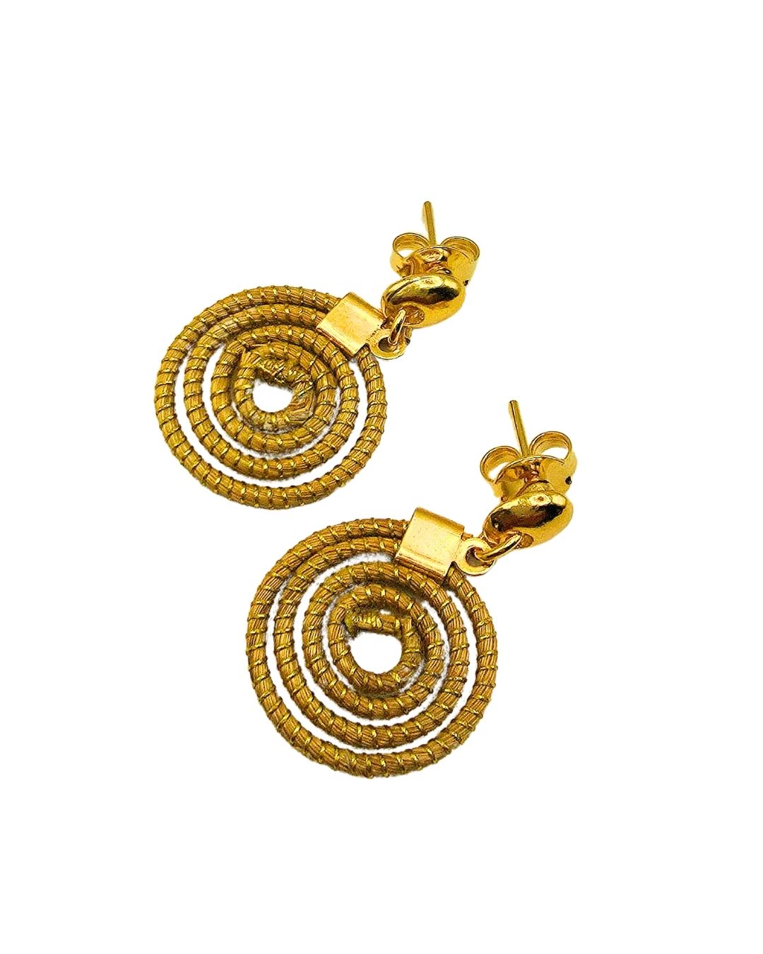 Solar Spiral Earrings