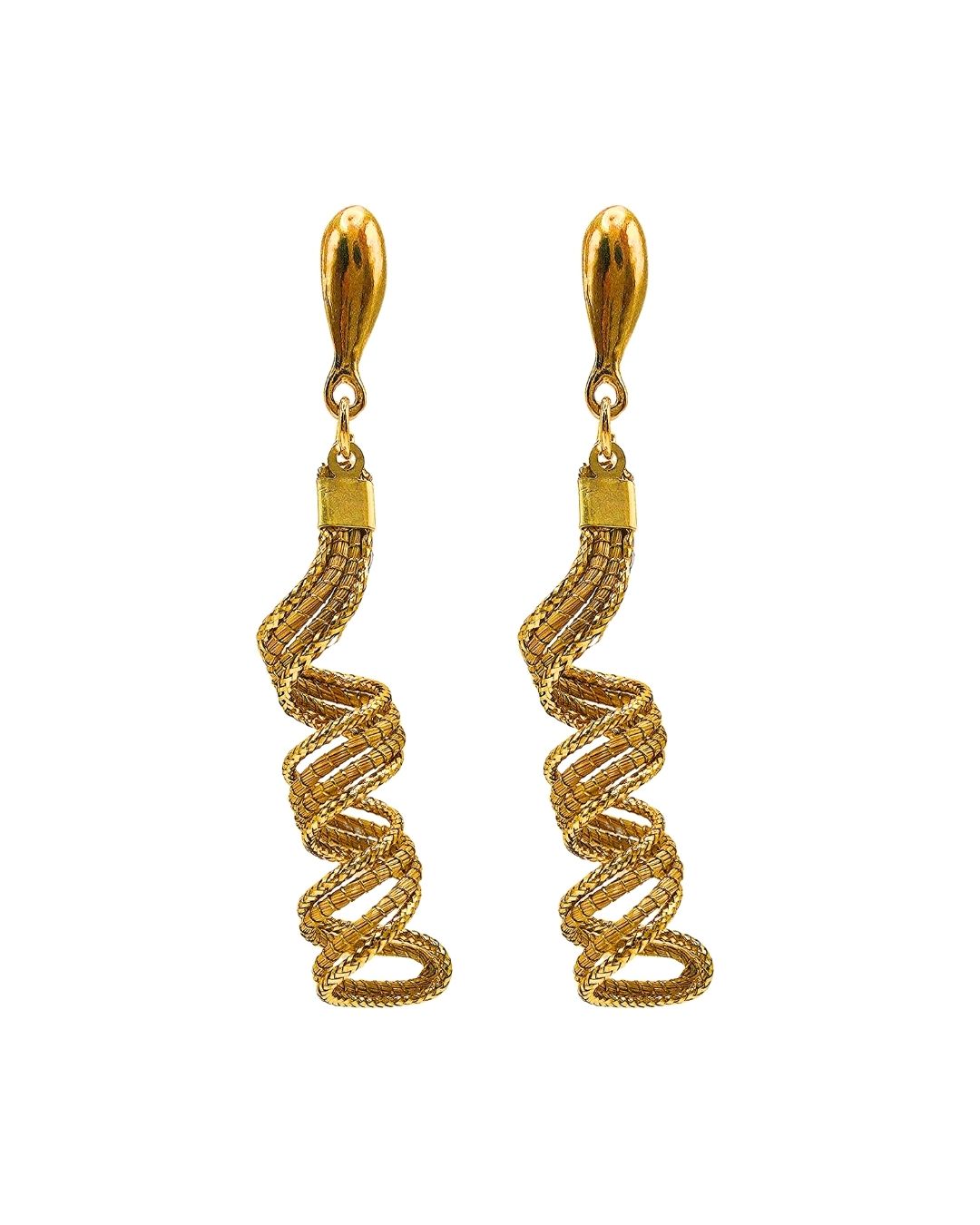 Golden Helix Earrings