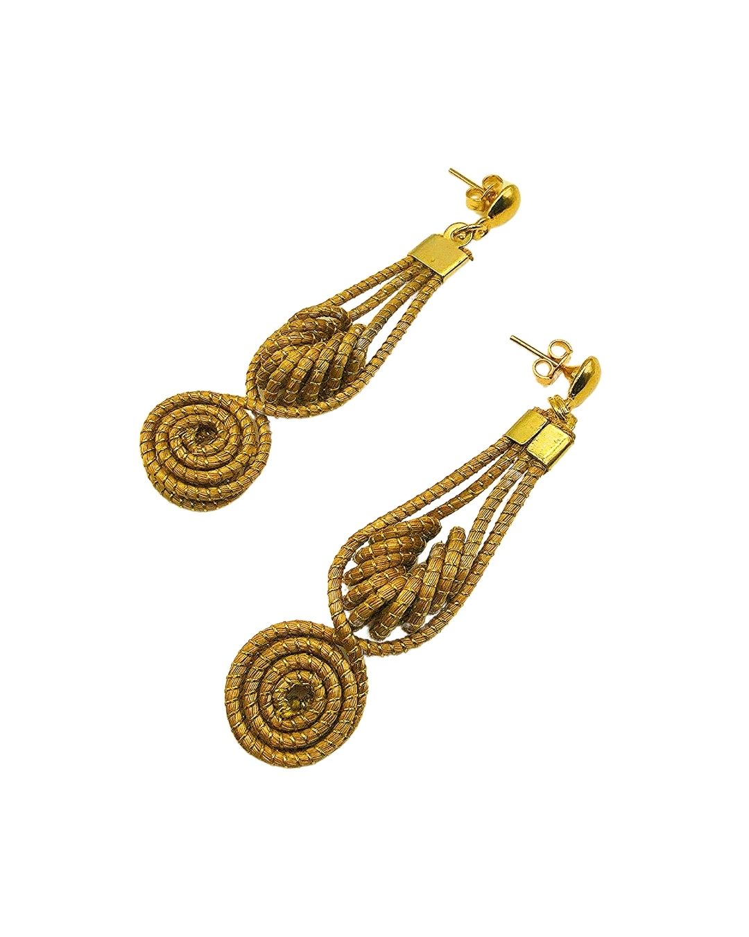 Golden Flame Earrings