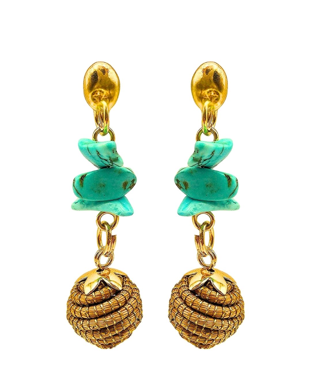 Golden Oasis Earrings