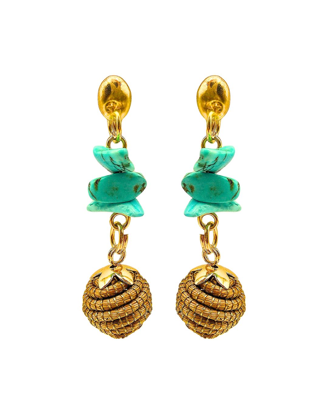 Golden Oasis Earrings