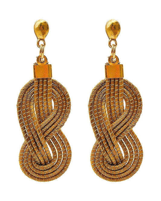 Golden Infinity Earrings