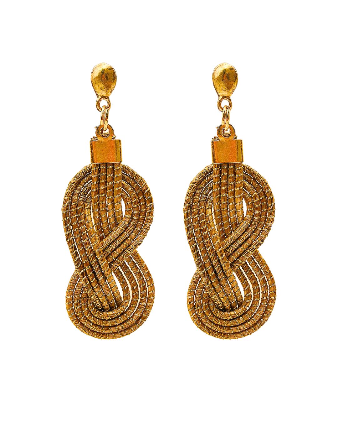 Golden Infinity Earrings