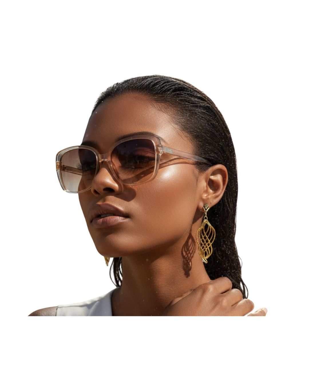 Golden Grass Woven Elegance Earrings