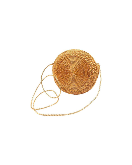Golden Grass Circular Bag