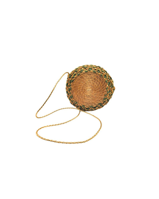 Golden Grass Circular Bag
