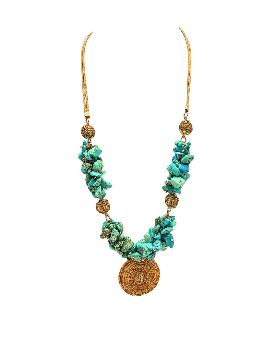 Jalapão Turquoise Sun Necklace