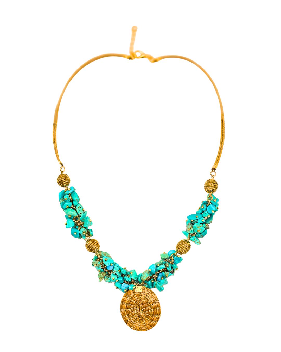 Jalapão Turquoise Sun Necklace