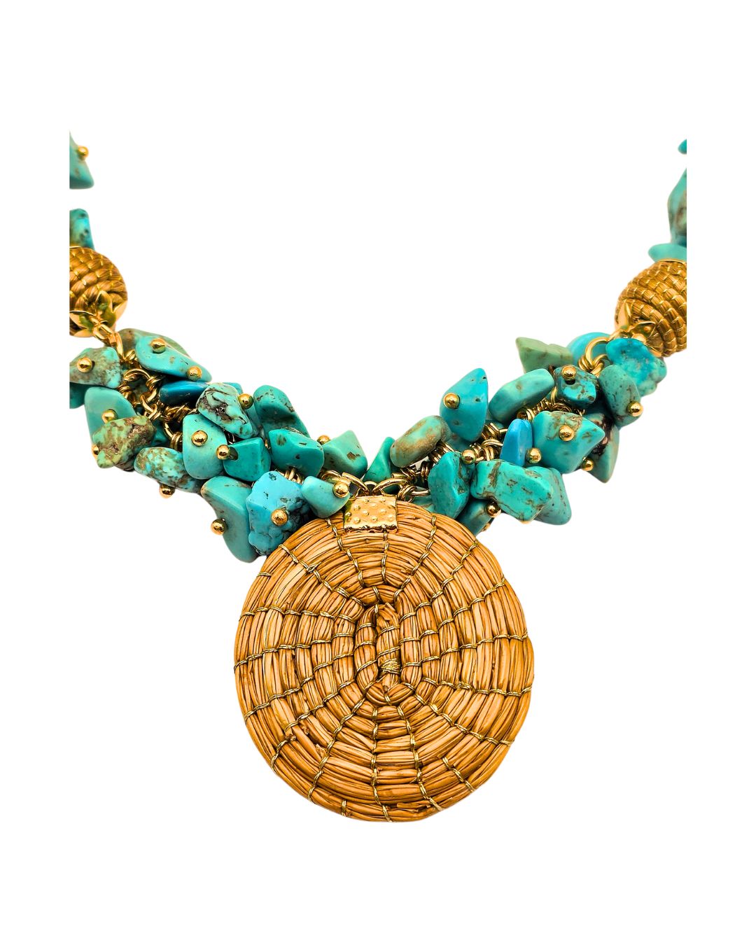 Jalapão Turquoise Sun Necklace