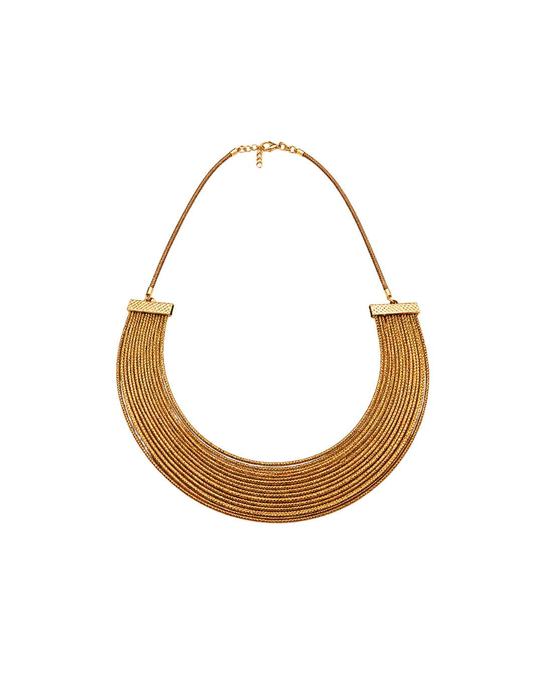 Golden Cascade Golden Grass Necklace