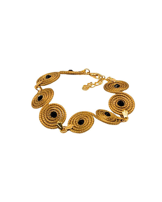 Golden Grass Spiral Bracelet