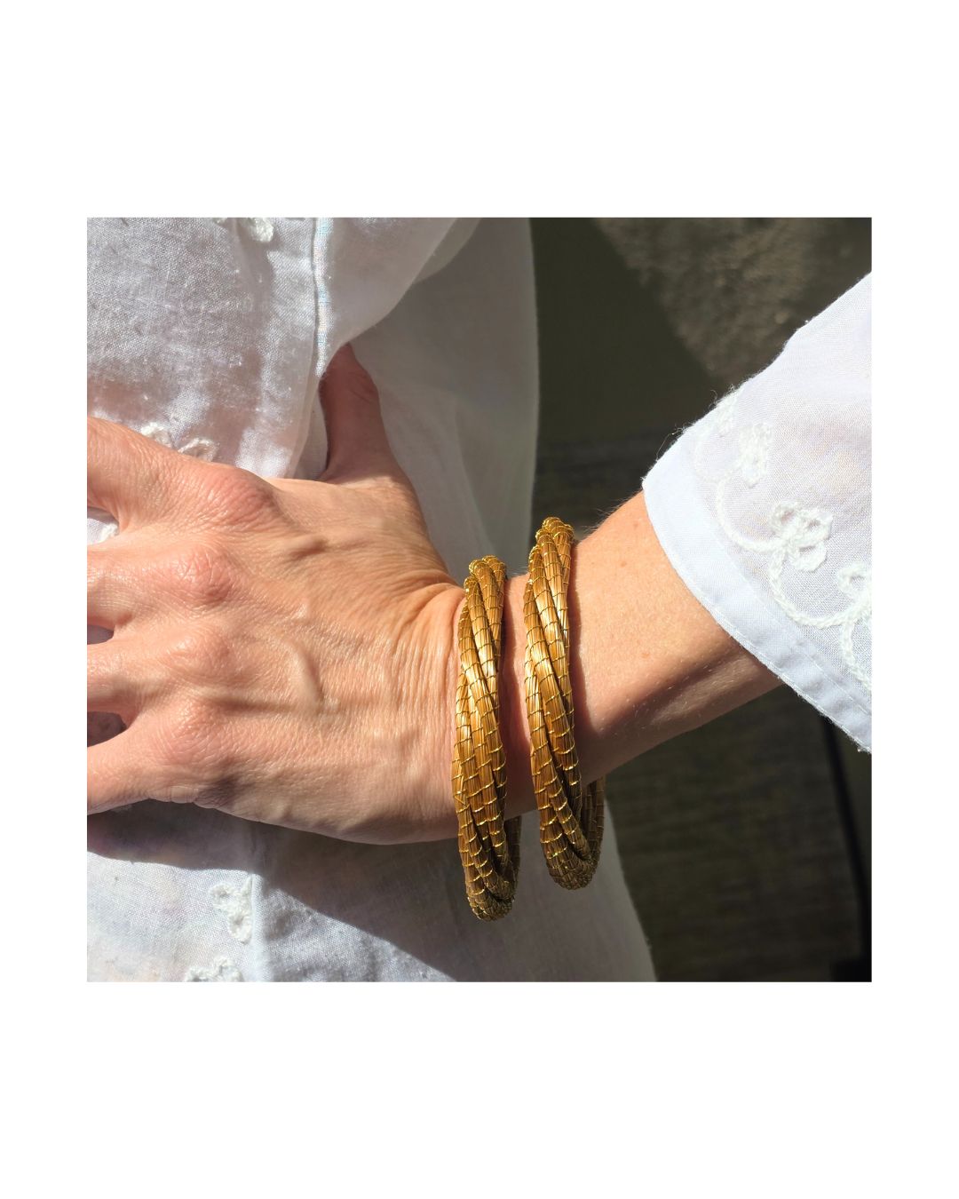 Golden Grass Braided Bracelet