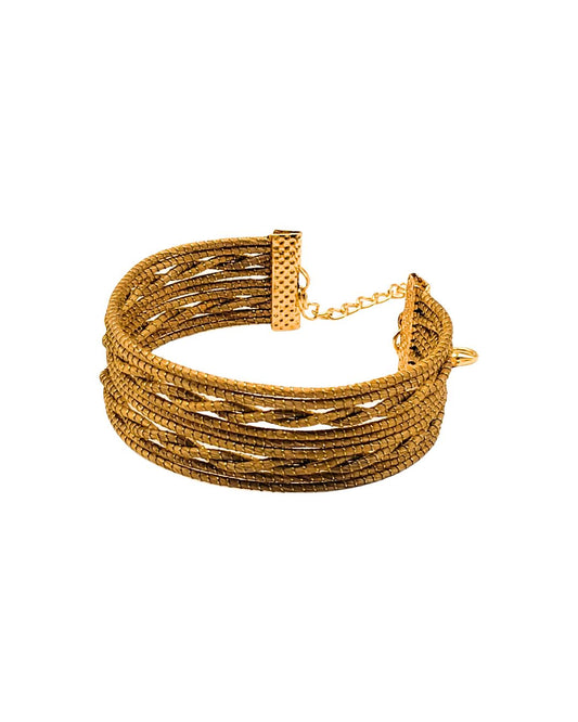 Braided Golden Grass Bracelet